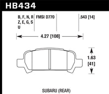 Load image into Gallery viewer, Hawk 02-03 WRX / 05-08 LGT D770 Performance Ceramic Street Rear Brake Pads - Black Ops Auto Works
