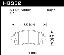 Load image into Gallery viewer, Hawk 02-03 WRX / 98-01 Impreza / 97-02 Legacy 2.5L / 98-02 Forester 2.5L D721 Performance Ceramic St - Black Ops Auto Works