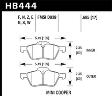Load image into Gallery viewer, Hawk 02-06 Mini Cooper / Cooper S HPS Street Front Brake Pads - Black Ops Auto Works