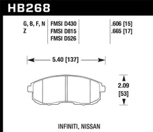 Load image into Gallery viewer, Hawk 03-04 G35/03-05 G35X/ 02-05 350z w/o Brembo DTC-60 Race Front Brake Pads - Black Ops Auto Works
