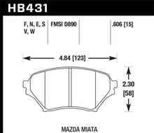 Load image into Gallery viewer, Hawk 04-05 Mazda Miata DTC-60 Motorsports Front Brake Pads - Black Ops Auto Works
