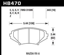 Load image into Gallery viewer, Hawk 04-09 RX8 HPS Street Front Brake Pads (D1009) - Black Ops Auto Works