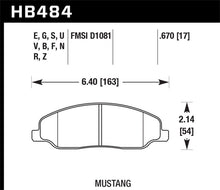 Load image into Gallery viewer, Hawk 05-10 Ford Mustang GT &amp; V6 / 07-08 Shelby GT Performance Ceramic Street Front Brake Pads - Black Ops Auto Works
