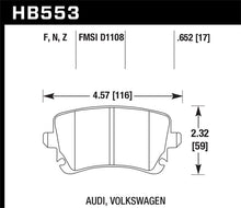 Load image into Gallery viewer, Hawk 06-07 Audi A6 Quattro / 03-04 RS6 / 04-08 S4 HPS Street Rear Brake Pads - Black Ops Auto Works