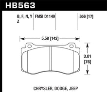 Load image into Gallery viewer, Hawk 06-07 Dodge Magnum SRT8 / 06-09 Challenger SRT8 / 05-07/09 Chrysler 300 C SRT8 HPS Street Front - Black Ops Auto Works