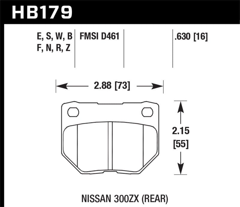Hawk 06-07 WRX DTC-30 Rear Race Pads - Black Ops Auto Works