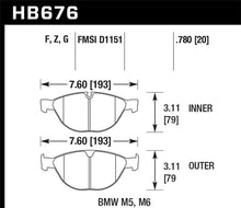 Load image into Gallery viewer, Hawk 06-10 BMW M5/M6 HPS Street Front Brake Pads - Black Ops Auto Works