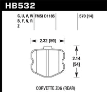 Load image into Gallery viewer, Hawk 06-10 Chevy Corvette (OEM Pad Design) Rear Performance Ceramic Sreet Brake Pads - Black Ops Auto Works