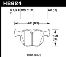 Load image into Gallery viewer, Hawk 06 BMW 330i/330xi / 07-09 335i / 07-08 335xi / 09 335d / 08-09 328i HP+ Street Rear Brake Pads - Black Ops Auto Works