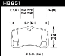 Load image into Gallery viewer, Hawk 07-08 Porsche 911 Turbo/911 GT3/911 GT3 CUP Rear Ceramic Street Brake Pads - Black Ops Auto Works