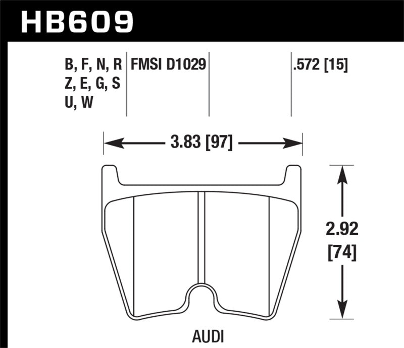 Hawk 08-11 Audi R8/07-08 RS4/03-04 RS6 / 02-03 VW Phaeton DTC-60 Front Race Brake Pads - Black Ops Auto Works