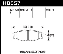 Load image into Gallery viewer, Hawk 08 WRX Rear HPS Street Brake Pads - Black Ops Auto Works