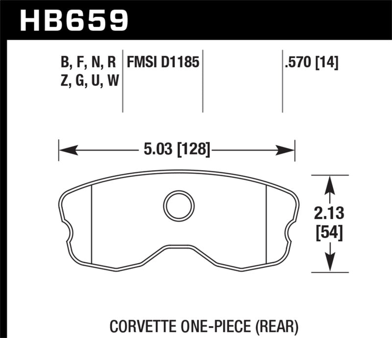 Hawk 10-12 Chevy Corvette Grand Sport / 06-12 Corvette Z06 Rear Race DTC-70 Brake Pads - Black Ops Auto Works