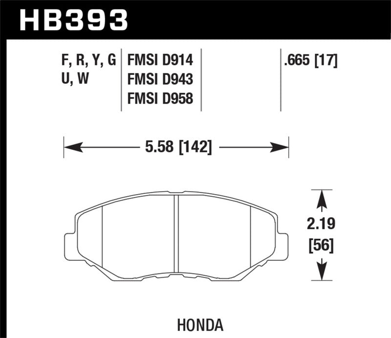 Hawk 13-15 Honda Civic Si DTC-60 Front Race Brake Pads - Black Ops Auto Works