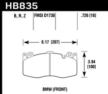 Load image into Gallery viewer, Hawk 13-16 BMW 5 Series HPS 5.0 Front Brake Pads - Black Ops Auto Works