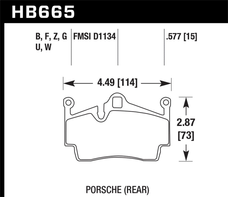 Hawk 13-16 Porsche 911 Rear HPS 5.0 Brake Pads - Black Ops Auto Works