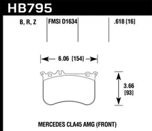 Load image into Gallery viewer, Hawk 14-17 Mercedes-Benz CLA 45 AMG Performance Ceramic Street Front Brake Pads - Black Ops Auto Works