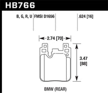 Load image into Gallery viewer, Hawk 14-20 BMW 2-Series / 12-18 BMW 3-Series HP+ Street Rear Brake Pads - Black Ops Auto Works