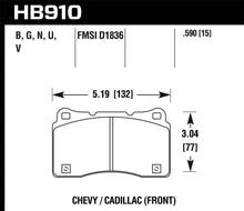 Load image into Gallery viewer, Hawk 15-16 Cadillac XTS / Chevrolet Corvette DTC-60 Front Brake Pads - Black Ops Auto Works