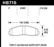 Load image into Gallery viewer, Hawk 15-17 Ford F-250/350 LTS Street Rear Brake Pads - Black Ops Auto Works