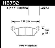 Load image into Gallery viewer, Hawk 15 Ford F-150 Super Duty Rear Brake Pads - Black Ops Auto Works