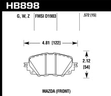 Load image into Gallery viewer, Hawk 17-19 Fiat 124 Spider DTC-60 Front Brake Pads - Black Ops Auto Works