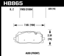 Load image into Gallery viewer, Hawk 18-19 Audi S5 HPS 5.0 Front Brake Pads - Black Ops Auto Works