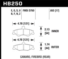 Load image into Gallery viewer, Hawk 1998-2002 Chevrolet Camaro SS 5.7 HPS 5.0 Rear Brake Pads - Black Ops Auto Works
