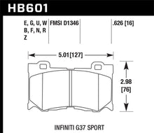 Load image into Gallery viewer, Hawk 2009-2013 Infiniti FB50 Sport HPS 5.0 Front Brake Pads - Black Ops Auto Works