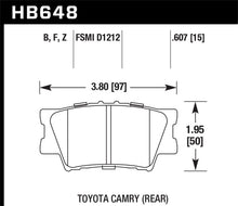 Load image into Gallery viewer, Hawk 2013-2014 Lexus ES300h HPS 5.0 Rear Brake Pads - Black Ops Auto Works