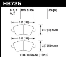 Load image into Gallery viewer, Hawk 2014 Ford Fiesta ST DTC-60 Front Brake Pads - Black Ops Auto Works