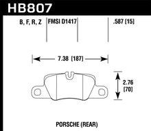 Load image into Gallery viewer, Hawk 2014 Porsche 911 Performance Ceramic Street Rear Brake Pads - Black Ops Auto Works