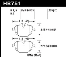 Load image into Gallery viewer, Hawk 2015 BMW 428i Gran Coupe / 11-16 535i / 11-16 X3/X4 HPS 5.0 Rear Brake Pads - Black Ops Auto Works