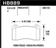 Load image into Gallery viewer, Hawk 2017 Ford Focus PC Front Brake Pads - Black Ops Auto Works