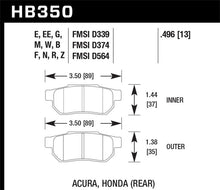 Load image into Gallery viewer, Hawk 90-01 Acura Integra (excl Type R) / 98-00 Civic Coupe Si DTC-60 Race Rear Brake Pads - Black Ops Auto Works
