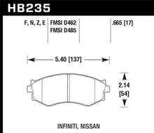Load image into Gallery viewer, Hawk 91-96 Infiniti G20/ Nissan 240SX/ Sentra HPS Street Front Brake Pads - Black Ops Auto Works