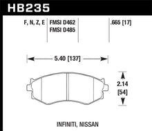 Load image into Gallery viewer, Hawk 91-96 Infiniti G20/ Nissan 240SX/ Sentra HPS Street Front Brake Pads - Black Ops Auto Works