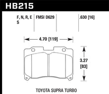 Load image into Gallery viewer, Hawk 93-98 Toyota Supra TT HPS 5.0 Street Front Brake Pads - Black Ops Auto Works