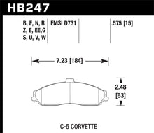 Load image into Gallery viewer, Hawk 97-06 Corvette (incl C5 Z06) HPS Street Front Brake Pads - Black Ops Auto Works