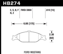 Load image into Gallery viewer, Hawk 99-04 Ford Mustang Base/GT HPS Street Front Brake Pads - Black Ops Auto Works