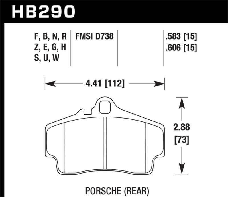 Hawk 99-08 Porsche 911 (996) Carrera 4 / 97-04 Porsche Boxster DTC-30 Race Rear Brake Pads - Black Ops Auto Works