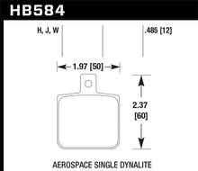 Load image into Gallery viewer, Hawk Aerospace Single Dynalite 12mm Thickness HPS Street Brake Pads - Black Ops Auto Works