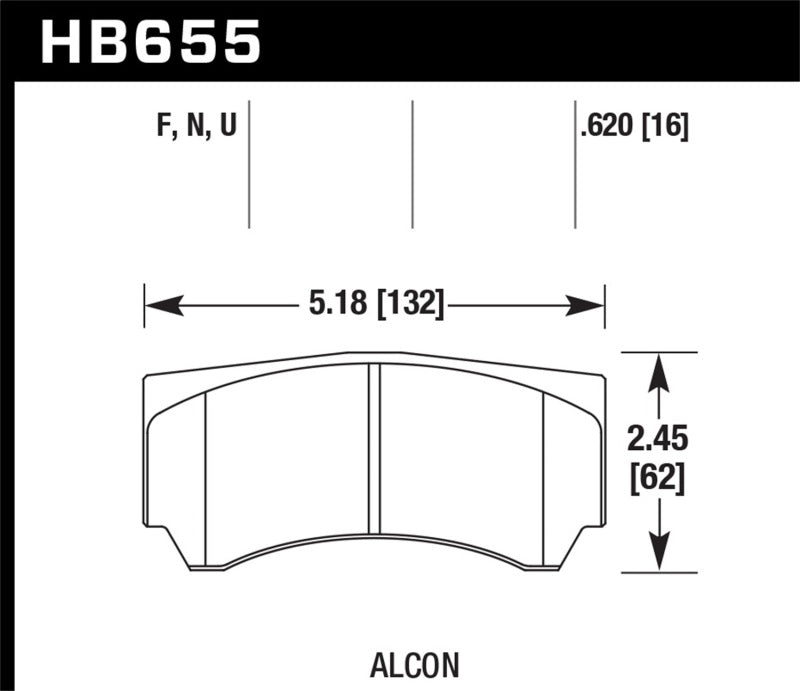 Hawk Alcon Street HPS Brake Pads - Black Ops Auto Works