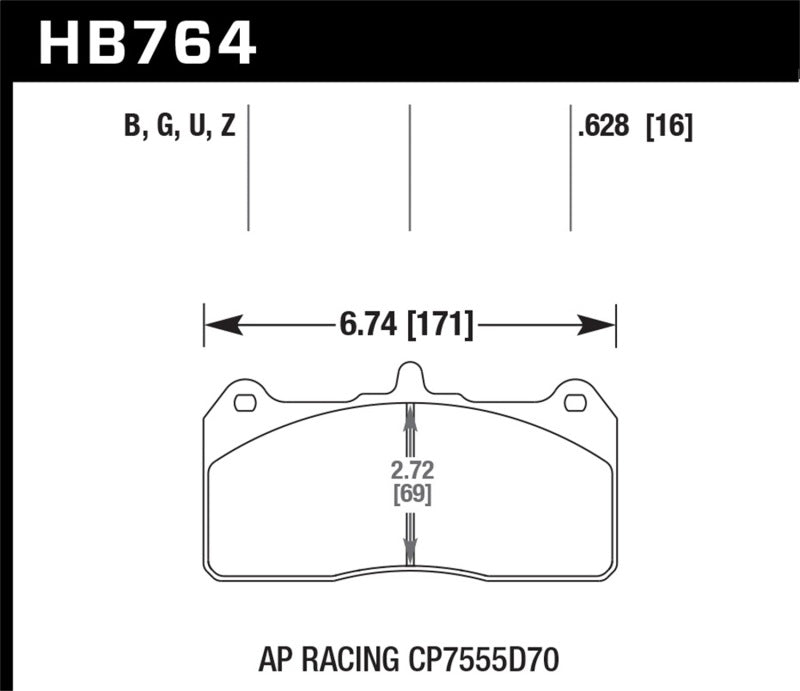 Hawk AP Racing Caliper w/ 36mm Rotor HPS 5.0 Performance Street Brake Pads - Black Ops Auto Works