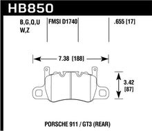 Load image into Gallery viewer, Hawk Audi 14-19 Porsche 911 / 2016 Cayman / 17-19 Panamera PC Rear Brake Pads w/ Carbon Ceramics - Black Ops Auto Works