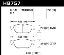 Load image into Gallery viewer, Hawk Audi 2013 A5 Quattro / 12-16 A6 Quattro/A7 Quattro/A8 Quattro HPS 5.0 Front Brake Pads - Black Ops Auto Works