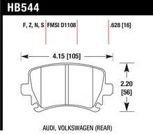 Load image into Gallery viewer, Hawk Audi A3 / A4 / A6 Quattro HPS Rear Brake Pads - Black Ops Auto Works