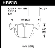 Load image into Gallery viewer, Hawk BMW 3/5/7Series/M3/M5/X3/X5/Z4/Z8 / Land Rover Range Rover Blue 9012 Race Rear Brake Pads - Black Ops Auto Works