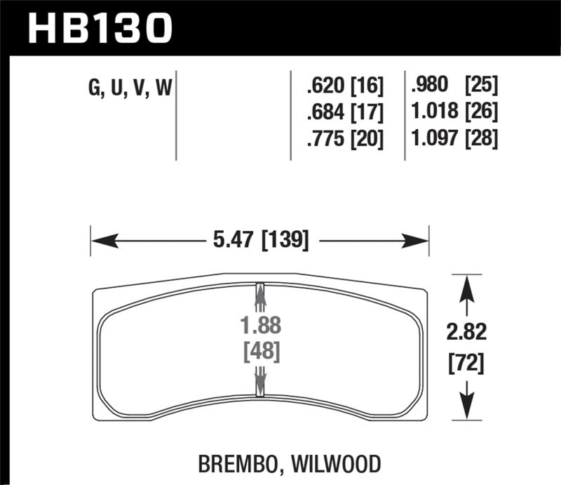Hawk Brembo X9 060 71/74 / Brembo XA4 D3 01/04 / Wilwood Integra IP Racing DTC-70 Brake Pads - Black Ops Auto Works