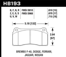 Load image into Gallery viewer, Hawk Dodge / Ferrari Front &amp; Rear / Ferrari / Jaguar / Nissan Front DTC-30 Race Brake Pads - Black Ops Auto Works